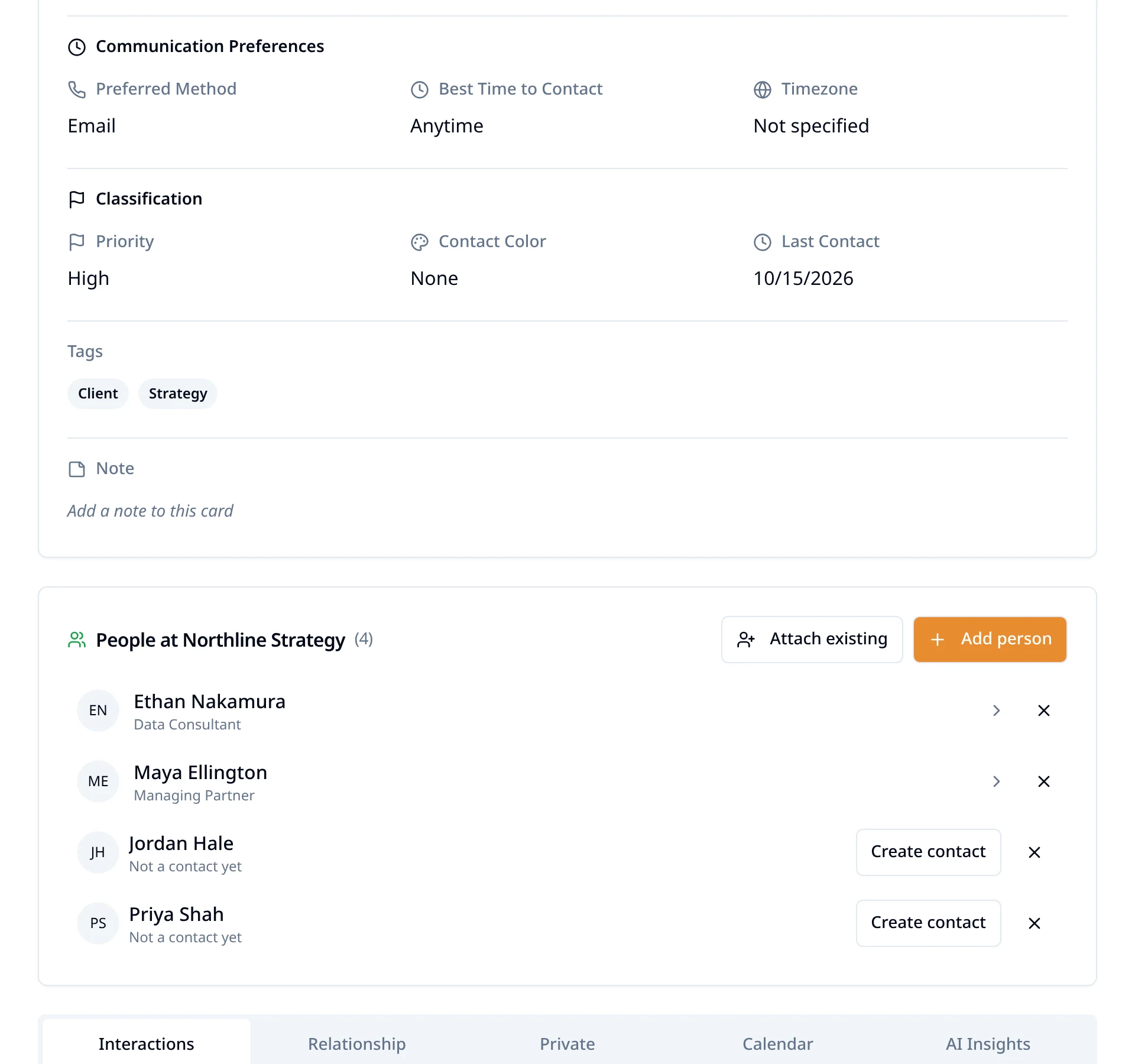Flourish Networking business profile with linked people